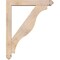 Ekena Millwork Funston Arts and Crafts Smooth Bracket w/ Offset Brace, Douglas Fir, 5 1/2"W x 32"D x 40"H BKT0604X32X40FST03SDF - alternate 4